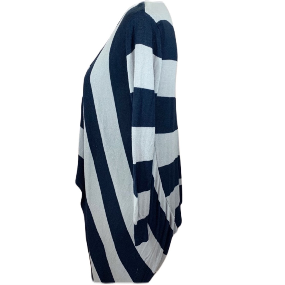 Barney’s Gray/Blue Stripe Handkerchief Cardigan - Picture 7 of 9